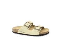 GRUNLAND SARA CB3030 beige donna ciabatte anatomiche pelle fibbie re-soft