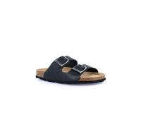 GRUNLAND SARA CB3030 nero donna ciabatte anatomiche pelle fibbie re-soft