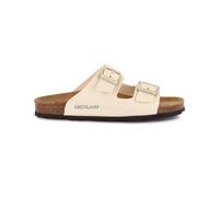 Grunland Sara Cb4018 Ciabatte 2 fibbie Plantare Sughero Estive Donna Bianco Nero