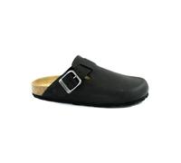 GRUNLAND SARA CB9967 nero ciabatte donna fibbia punta chiusa re-soft pelle