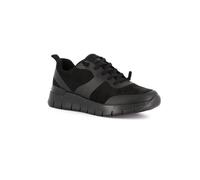 Grunland scarpe da donna comode leggere sneakers con lacci elastici nero slip on