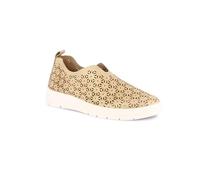 Grunland Slip on Dorata con microforature | SIVI SC6259 Beige-Metal 36