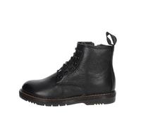 Grunland Taba Stivaletto Anfibio in pelle martellata con zip Nero PO1177-88 (numeric_35)