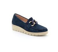 Grunland TAFA SC5221 Blu Scarpe Donna Mocassini Catena camoscio Zeppa Elastici 37