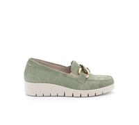 Grunland TAFA SC5221 Salvia Verde Scarpe Donna Mocassini Catena camoscio Zeppa Elastici 40