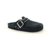 GRUNLAND vegan SARA ciabatte donna chiuse nere fibbia borchie - Colore: Nero, Taglia: 36