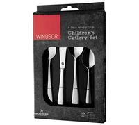 Grunwerg 4BXCHDWDR Set di Posate per Bambini, Acciaio Inossidabile