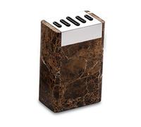 Grunwerg, Acciaio, Marmo marrone., 5 Slot Upright Knife Block