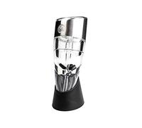 Grunwerg Aperiti Barware - Aeratore per vino con tempo di ossidazione regolabile, alternativa al decanter con aerazione da 1 a 6 ore in un istante, nero, 11 cm x 9 cm x 22,5 cm