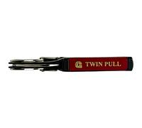 Grunwerg Coltello da cameriere, in acciaio inox, color burgandy