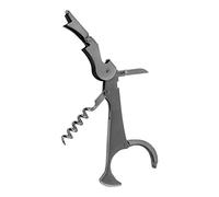 Grunwerg Drinkware Connoisseur Coltello da cameriere, acciaio inox, con tagliacapsule e schiaccianoci