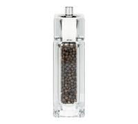 Grunwerg Gmill 15 cm, macinapepe e saliera combinata in acrilico, quadrata