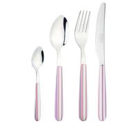 Grunwerg Greenworks Set di posate in scatola da 24 pezzi, Plastica Riciclata, Eco-Compatibile, Strisce Blu