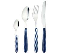 Grunwerg Greenworks Set di posate in scatola da 24 pezzi, plastica riciclata, ecologico, a pois