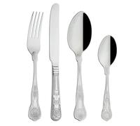 Grunwerg Kings Set di Posate da 24 Pezzi, Acciaio Inossidabile 18/0