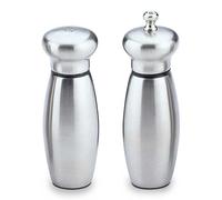 Grunwerg Macinasale e macinapepe 2 pezzi, acciaio inox, 15 cm, finitura satinata