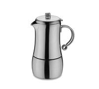 Grunwerg MEC-10M Café Stal Elements-Caffettiera in Acciaio Inox, 10 Tazze, Inossidabile, Lucidatura Lucida