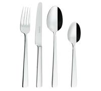 Grunwerg Westminster Set di posate da 24 pezzi, acciaio inossidabile 18/10, 6 forchette da tavola, coltelli da tavola, cucchiaini da tè e cucchiai da dessert