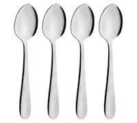 Grunwerg Windsor Carded Set di 4 cucchiai da caffè espresso, acciaio inossidabile 18/0