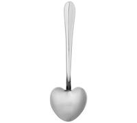 Grunwerg 4HDWDR/C Set di 4 cucchiai da Dessert a Forma di Cuore, Acciaio Inossidabile, Nero