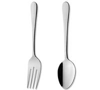 Grunwerg Windsor Carded Set di forchette e cucchiai da portata 2 pezzi, acciaio inossidabile 18/0