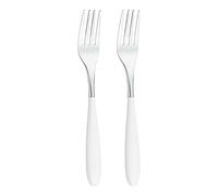 Grunwerg Yin and Yang Forchetta da Dessert, Acciaio Inossidabile 18/10, Bianco