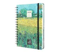 Grupo Erik 2026 Diary A5 Week To View - Van Gogh Gifts | A5 Weekly Planner 2026 With Diary Stickers, Pocket, Bookmarks, January 2026 - December 2026 | Art Gifts