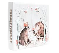 Grupo Erik: Album foto Forest Friends | Album fotografico 10x15 200 tasche, copertina rigida e porta CD, Album foto ricordo personalizzabile per 200 foto con spazio per note e commenti