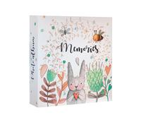 Grupo Erik: Album foto Cute Rabbit | Album fotografico 10x15 200 tasche, copertina rigida e porta CD, Album foto ricordo personalizzabile per 200 foto con spazio per note e commenti