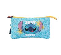 Grupo Erik: Astuccio Stitch Tropicale | Astuccio Scuola 3 scomparti e cerniera, Astuccio Portamatite Disney Stitch, Astuccio 3 zip, Portapenne Disney Stitch