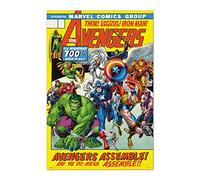 Grupo Erik GPE5652, Poster Marvel - Avengers 100th Issue, Poster da parete Marvel Avengers, 61x91,5cm, carta lucida, Poster da muro, incorniciabile, decorazione marvel, Poster Supereroi