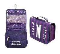 Grupo Erik Borsa cosmetica piccola Wednesday Addams - Borsa da toilette da donna - Borsa da toilette impermeabile da uomo - pratica borsa per il lavaggio Wednesday Merch