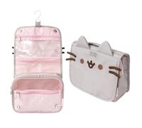 Grupo Erik: Beauty Case da Viaggio Pusheen/Necessaire da appendere con gancio girevole, 100% impermeabile, borsa da toilette trucchi, necessaire da viaggio o beauty case pusheen