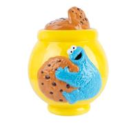 Grupo Erik: Biscottiera Sesame Street | Portabiscotti ermetico di Cookie Monster in dolomite, 20,5 x 21 x 26 cm, con coperchio in 3D, ideale come Cookie Monster Gadget
