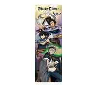 Grupo Erik: Poster da Porta Black Clover | Poster da parete Black Clover 53 x 158 cm, Poster da muro con carta lucida e incorniciabile, Black Clover Gadget