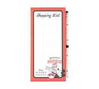 Grupo Erik: Block Notes Magnetico da Frigorifero Mickey Mouse | Shopping List magnetica, 10x21cm, con 65 fogli e matita, Block Notes con calamita da frigo per lista spesa o to do list
