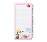 Grupo Erik: Block Notes Magnetico da Frigorifero Moomin | Shopping List magnetica, 10x21cm, con 65 fogli e matita, Block Notes con calamita da frigo per lista spesa o to do list Mumin