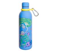 Grupo Erik Bottiglia termica 500 ml Rick & Morty, borraccia termica con doppia parete in acciaio inox, chiusura ermetica, BPA free, con moschettone per lo zaino