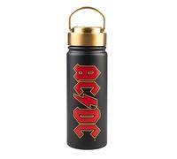 Grupo Erik: Bottiglia termica 550 ml AC/DC | Borraccia termica a doppia parete in acciaio inox, chiusura ermetica e manico, BPA free, ideale come i AC/DC gadget ufficiali