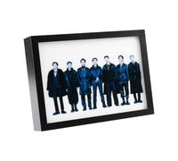 Grupo Erik Quadro Luminoso LED BTS - Lampada da Tavolo Decorativa con Cornice per Gaming Room, Effetto Doppia Immagine e 15 Modalità di Luce | Cavo USB Incluso (20 x 28 x 5 cm)