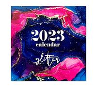 Grupo Erik Calendario 2023 da Muro Glitter - 12 mesi + 4 in omaggio, 30x30 cm, FSC - calendario 2023 da parete, calendario ufficio 2023, calendario con frasi 2023, calendario ragazze 2023