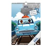 Grupo Erik: Calendario 2026 da Muro Harry Potter | Calendario A3 2026 da Parete 29,7x42cm | Harry Potter gadget, Cancelleria Harry Potter