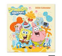 Grupo Erik: Calendario 2026 da Muro Spongebob Gadget | Calendario geniale 2026-30x30cm, Planner 2026 - Mensile da Parete