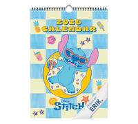 Grupo Erik: Calendario 2026 da Muro Stitch Gadget | Calendario geniale 2026 A3 42 x 29,7 cm, Planner 2026 - Mensile da Parete cancelleria regali Disney Lilo e Stitch
