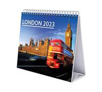 Grupo Erik Calendario da Tavolo 2023 Londra - Calendario Scrivania 2023, 12 Mesi e Planner Annuale 2024, 17 x 20 cm, FSC, Ottimo come Calendario 2023 da Tavolo, Calendario Ufficio 2023