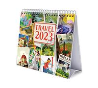 Grupo Erik Calendario Da Tavolo 2023 Travel - Calendario Scrivania 2023, 12 Mesi E Planner Annuale 2024, 17 X 20 Cm, FSC, Ottimo Come Calendario 2023 Da Tavolo, Calendario Ufficio 2023