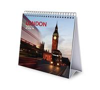 Grupo Erik: Calendario da Tavolo 2024 Londra - Calendario Scrivania 2024, 12 mesi + Planner annuale 2025, 18x20 cm FSC®, calendario londra 2024 da tavolo, calendario ufficio 2024