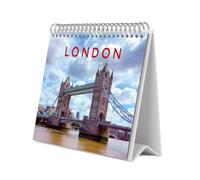 Grupo Erik: Calendario da Tavolo 2025 Londra - Calendario da Scrivania 2025, 12 mesi, 18x20 cm FSC®, Calendario Londra 2025 da tavolo, Calendario Ufficio 2025
