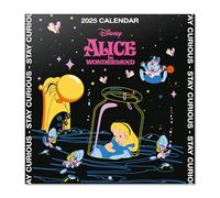 Grupo Erik: Calendario Disney 2025 Alice nel Paese delle Meraviglie, 12 mesi, 30x30cm FSC® + Poster Disney in Regalo, Calendario 2025 da parete, Calendario Famiglia o Bambini 2025
