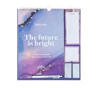 Grupo Erik Planner da parete 2026, regalo glitterato per la famiglia, planner mensile con adesivi, penna, lista della spesa, note adesive, calendario da parete 16 mesi da settembre 2025 a dicembre